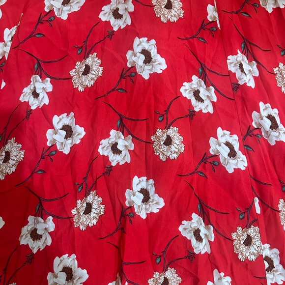 NWT Pleione Button Front V-Neck Flower Print Dress-Size Medium - Picture 6 of 12
